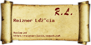 Reizner Lúcia névjegykártya